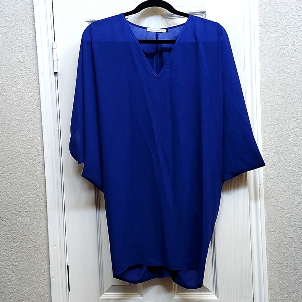 Revolve Three Eighty Two Royal Blue Aiden Caftan Mini Dress, Size XS - Picture 2 of 6